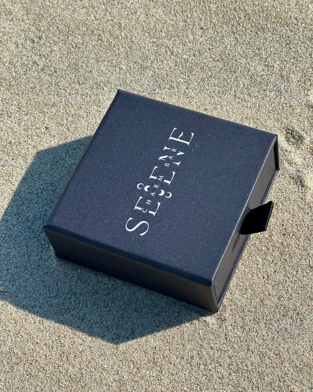 Selene box in the sand.