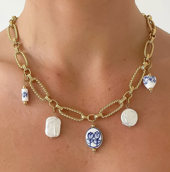 Floral Essence Charm Necklace