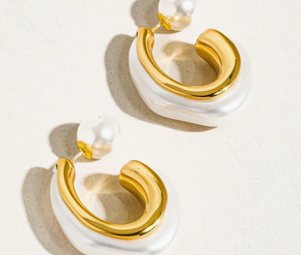 Elysian Glow Hoop Earrings