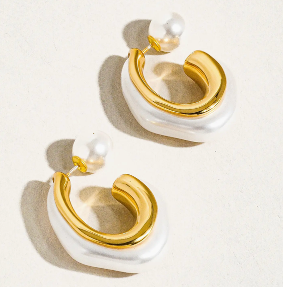 Elysian Glow Hoop Earrings