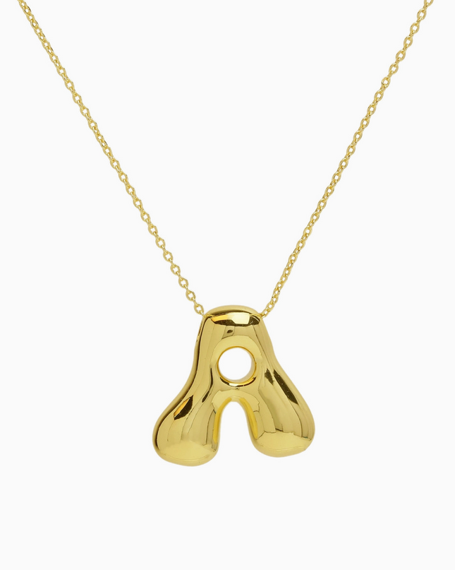 Bubble Initial Necklace