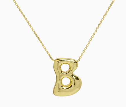 Bubble Initial Necklace