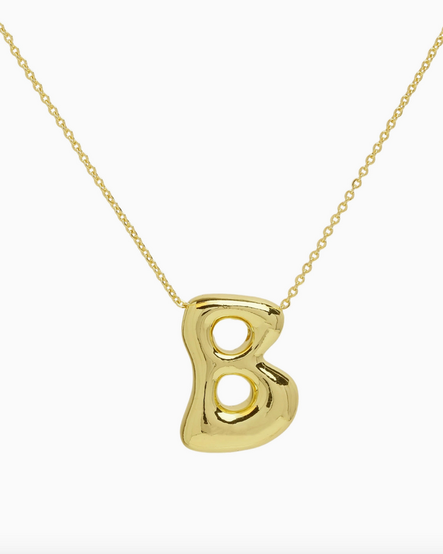 Bubble Initial Necklace