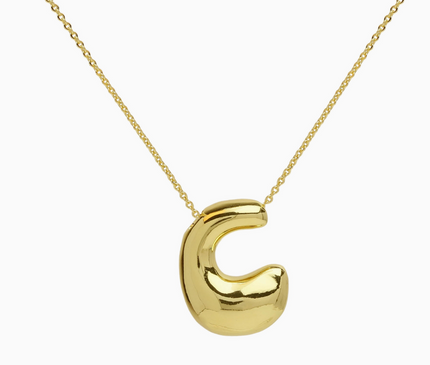 Bubble Initial Necklace