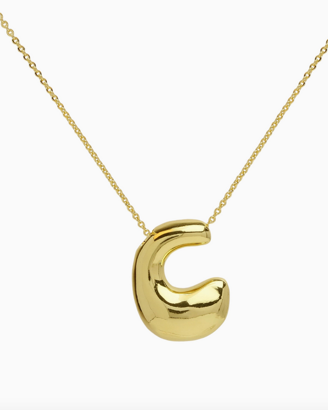 Bubble Initial Necklace