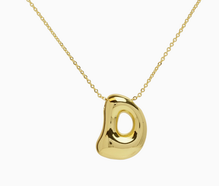 Bubble Initial Necklace