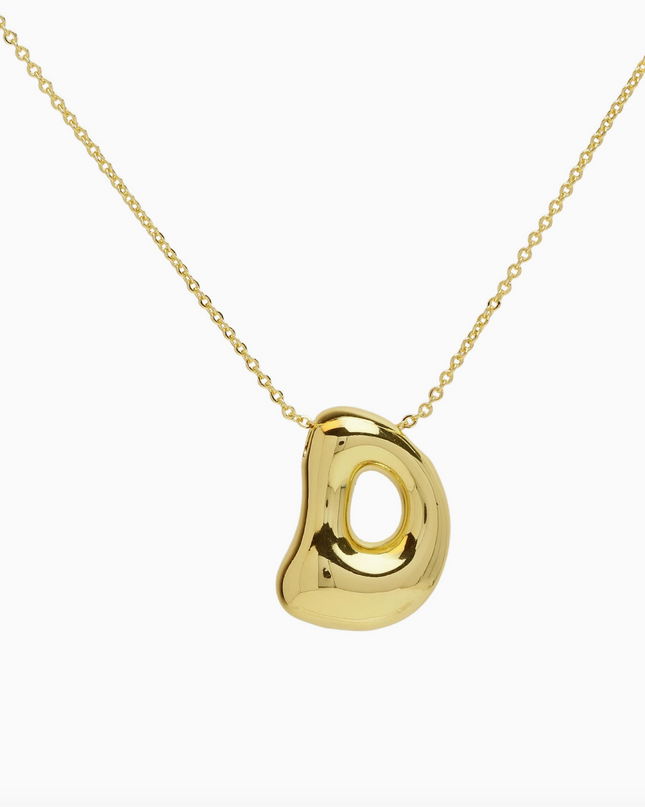 Bubble Initial Necklace