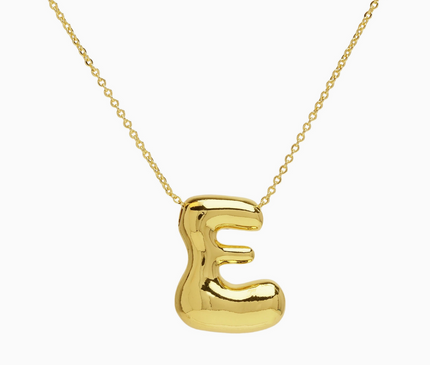 Bubble Initial Necklace