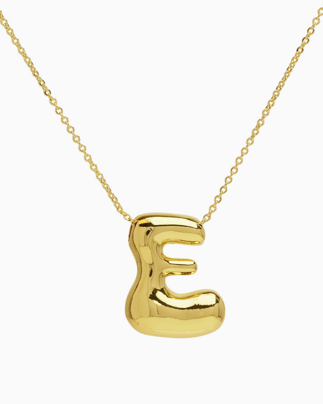 Bubble Initial Necklace