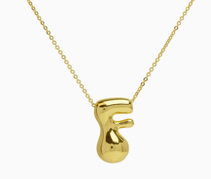 Bubble Initial Necklace