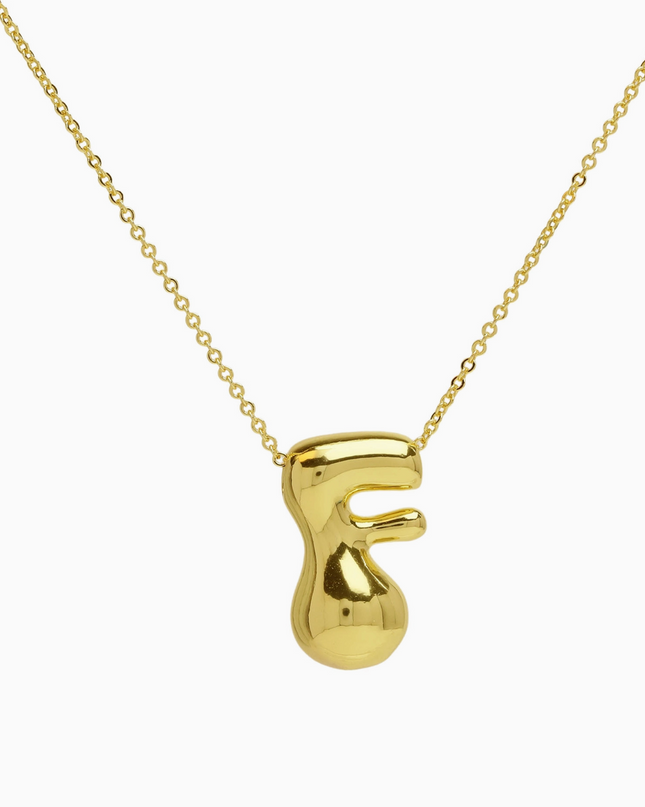 Bubble Initial Necklace