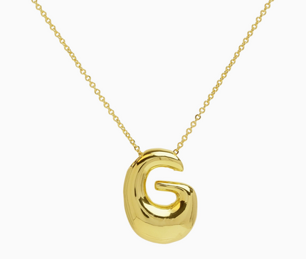 Bubble Initial Necklace