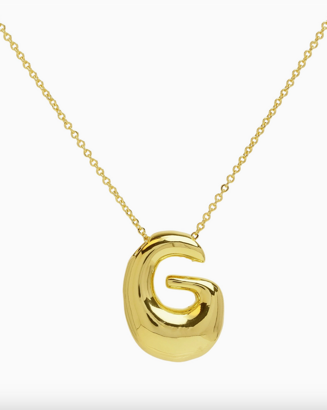 Bubble Initial Necklace