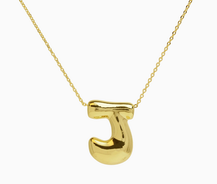 Bubble Initial Necklace
