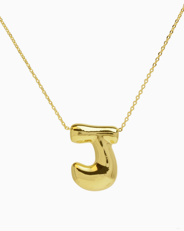 Bubble Initial Necklace