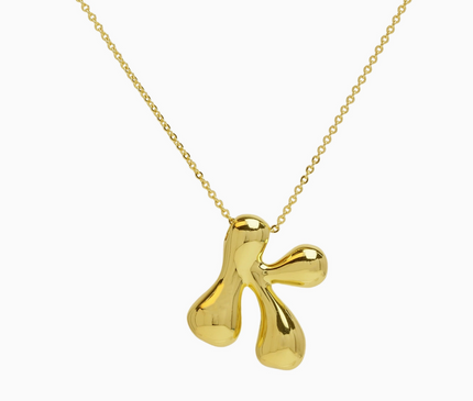 Bubble Initial Necklace