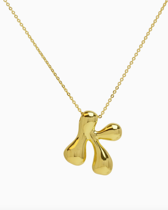 Bubble Initial Necklace