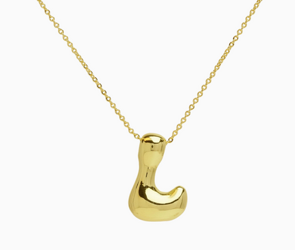 Bubble Initial Necklace