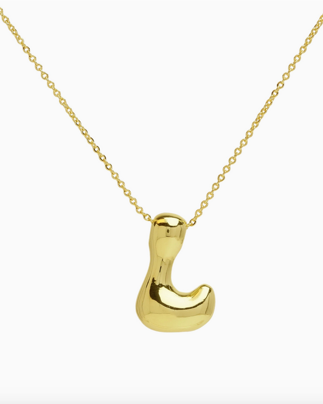 Bubble Initial Necklace