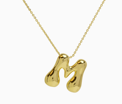 Bubble Initial Necklace