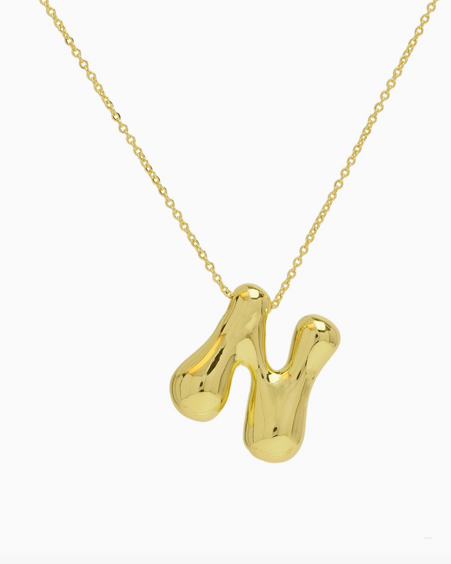 Bubble Initial Necklace