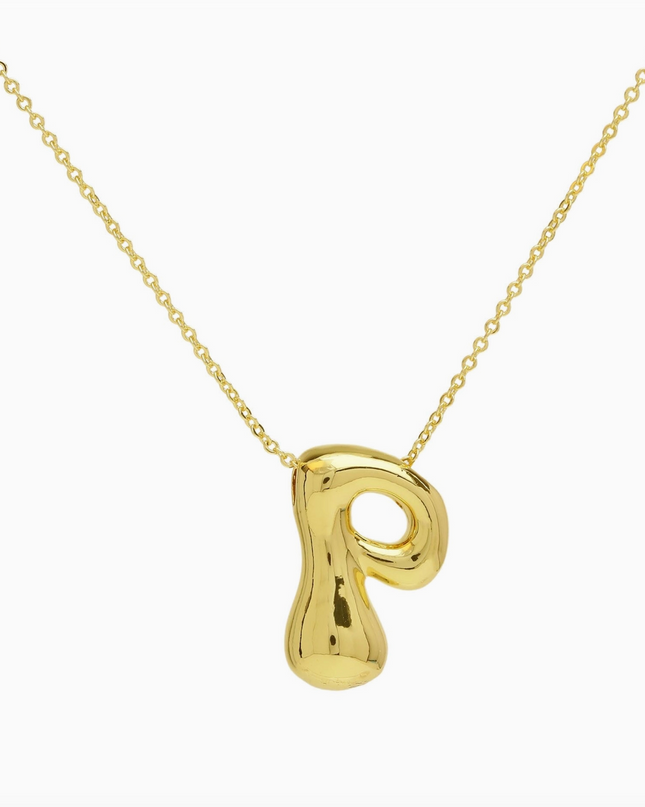 Bubble Initial Necklace