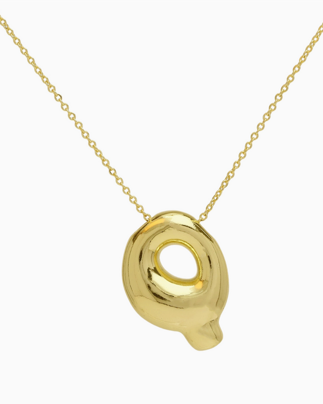 Bubble Initial Necklace