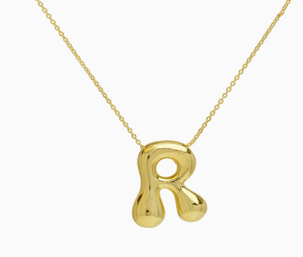 Bubble Initial Necklace