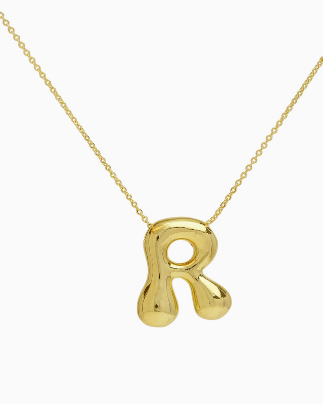 Bubble Initial Necklace