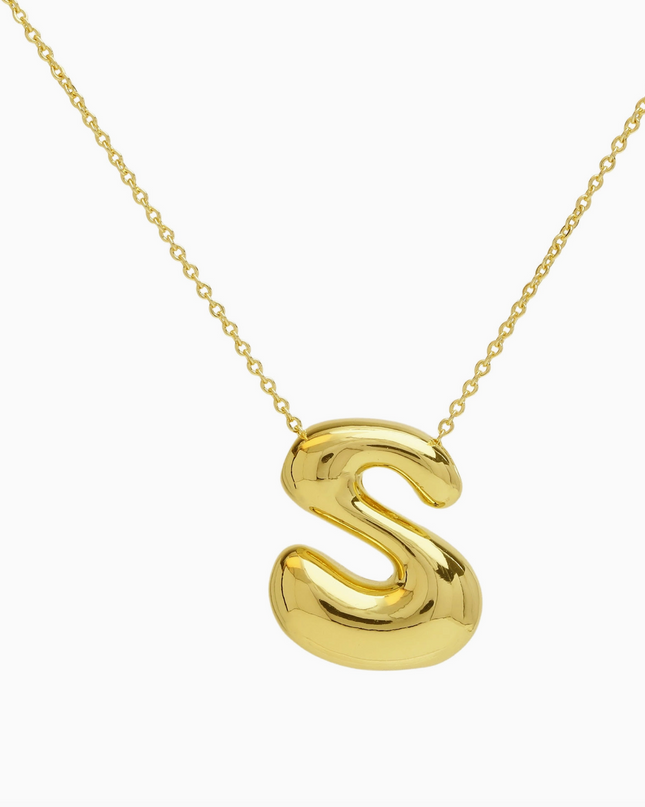 Bubble Initial Necklace