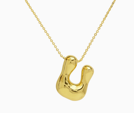 Bubble Initial Necklace