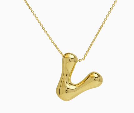 Bubble Initial Necklace