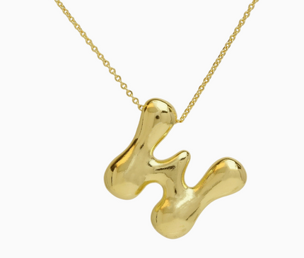 Bubble Initial Necklace