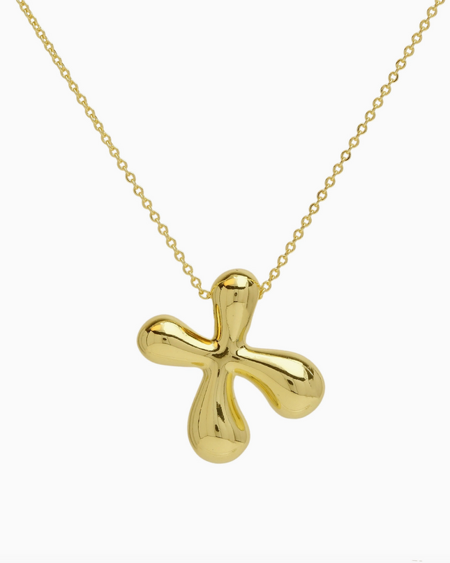 Bubble Initial Necklace
