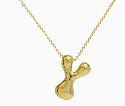 Bubble Initial Necklace