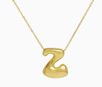 Bubble Initial Necklace