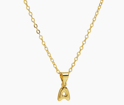 Mini Bubble Initial Necklace