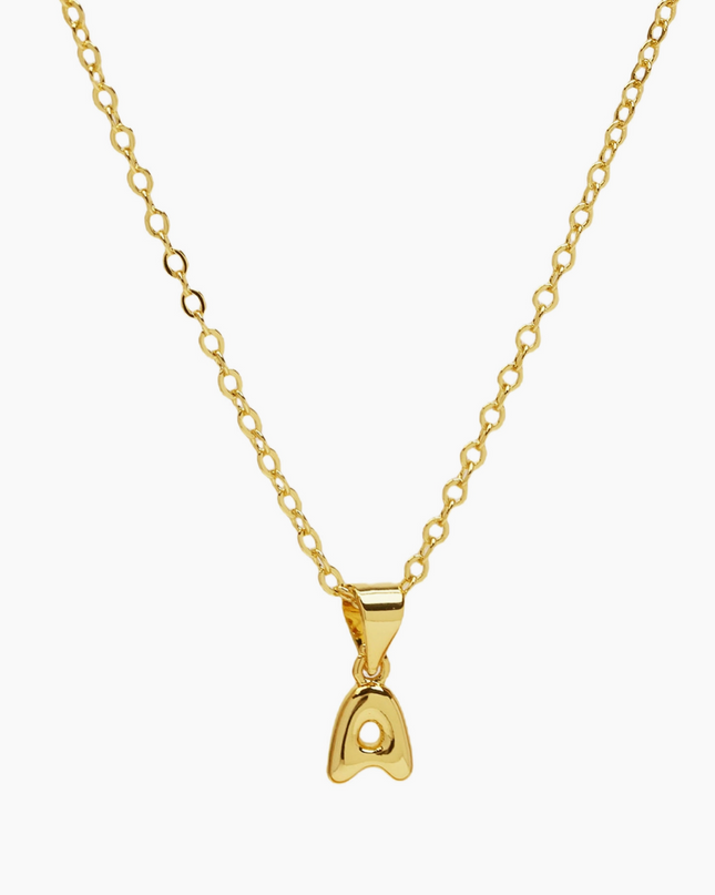 Mini Bubble Initial Necklace