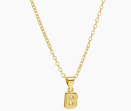 Mini Bubble Initial Necklace