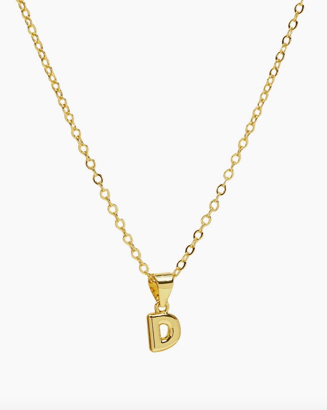 Mini Bubble Initial Necklace