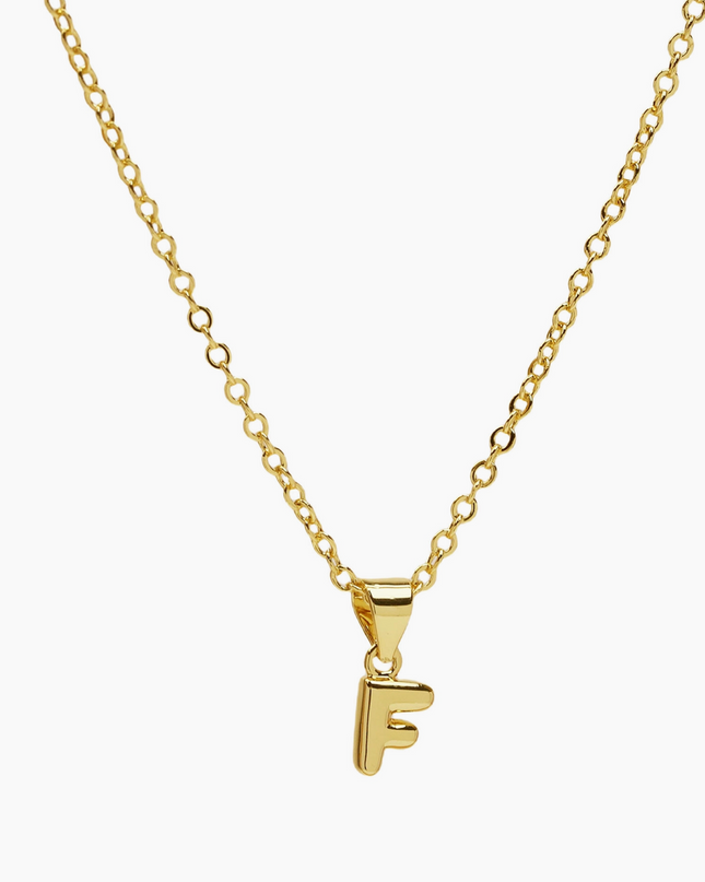 Mini Bubble Initial Necklace