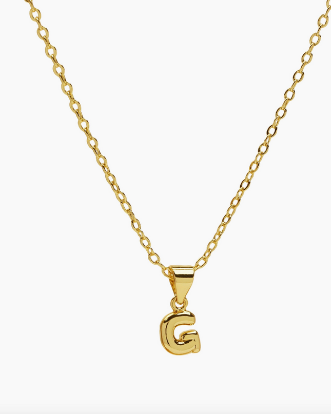 Mini Bubble Initial Necklace