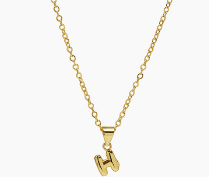Mini Bubble Initial Necklace