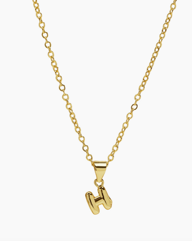 Mini Bubble Initial Necklace