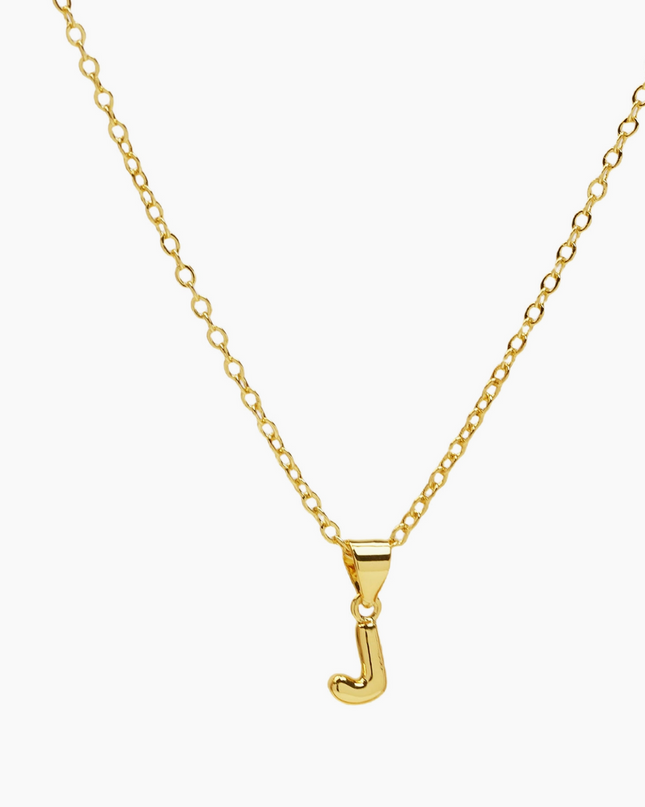 Mini Bubble Initial Necklace