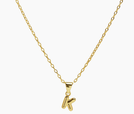 Mini Bubble Initial Necklace