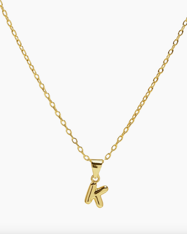 Mini Bubble Initial Necklace