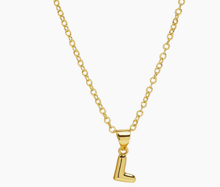 Mini Bubble Initial Necklace