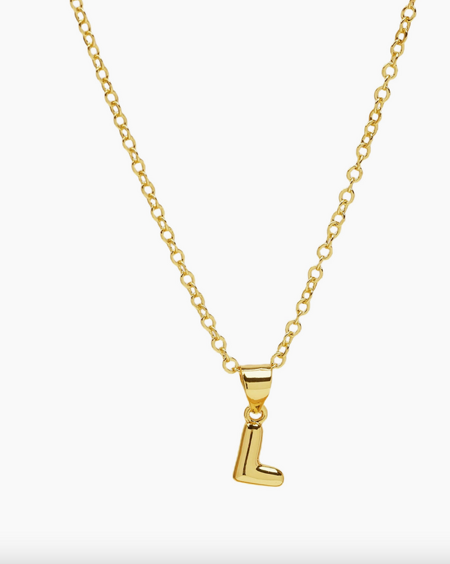 Mini Bubble Initial Necklace