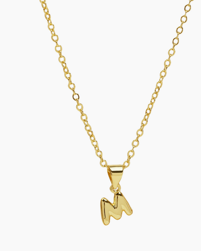 Mini Bubble Initial Necklace